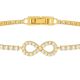 18K Gold Plated Sparkling Infinity Tennis Bracelet